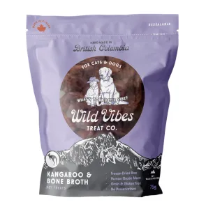 Wild Vibes Kangaroo and Bone Broth Treats 75g