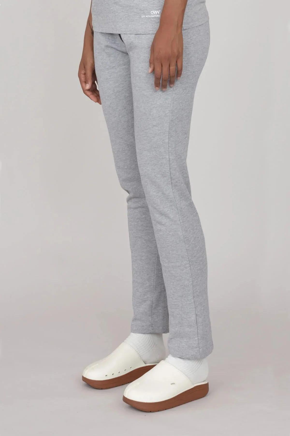 Women's Straight Gauzy Joggers Grey