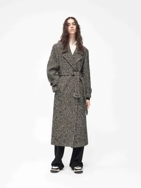 Wool Blend Tweed Coat