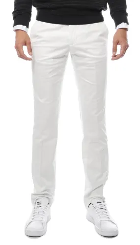 Zonettie Kilo Off White Straight Leg Chino Pants